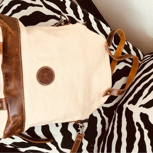 Le Papillon canvas and leather crossbody - Picture 11 of 16